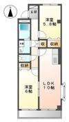 BELL CRESTⅡの間取り画像