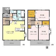 シルクパレス Cの間取り画像