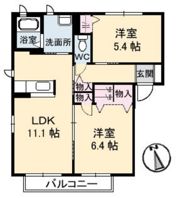 ハピネス・石田の間取り画像