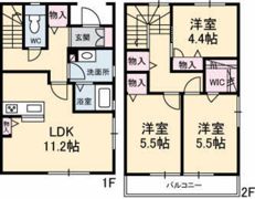 アバンティ清水の間取り画像