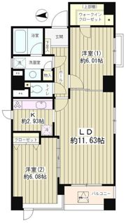 パーク麻布十番の間取り画像