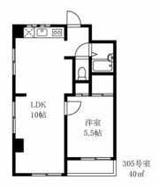 アライハイツの間取り画像