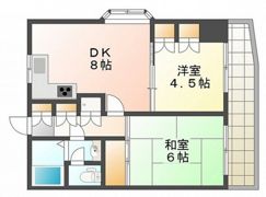 ライオンズマンション京橋川の間取り画像