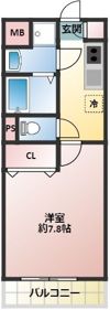 クレールみずほの間取り画像