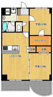 CREWS.ROI Tenjinの間取り画像