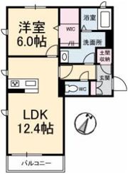 シャーメゾン福山北 B棟の間取り画像