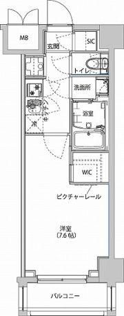 ハーモニーレジデンス東京イーストサイドの間取り画像