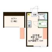 ハーモニーテラス方南Ⅱの間取り画像