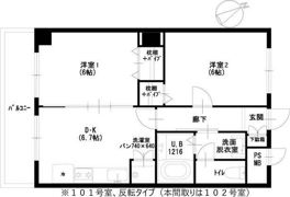 大倉山エステハイツ第3の間取り画像