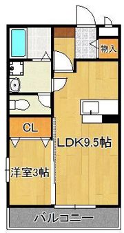 グレイストレビナ赤坂の間取り画像