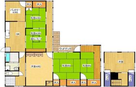 玉原戸建ての間取り画像