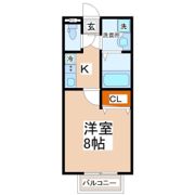 キャピタル大和町Aの間取り画像