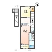（仮）草津市草津3丁目新築アパートの間取り画像