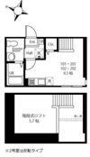 ハーミットクラブハウス神奈川新町Ⅱの間取り画像