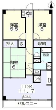 スカール十日市西町の間取り画像