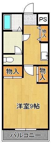 シャルマンステューディオIIの間取り画像