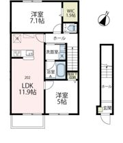 NORTH CLAIREAの間取り画像
