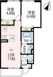 NORTH CLAIREAの間取り画像