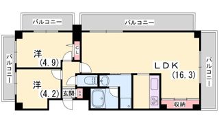 アンビエント中山手の間取り画像