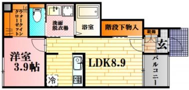 ジュネス南原口の間取り画像