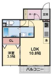 Sora?La祝谷 弐番館の間取り画像