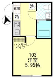 バーンサヌーク杉田の間取り画像