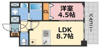 プレサンス高津公園ディオの間取り画像