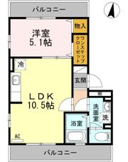 パーチェメゾン明日香の間取り画像