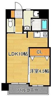 アンテス上到津の間取り画像