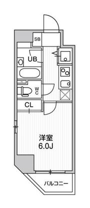 コンシェリア新橋の間取り画像