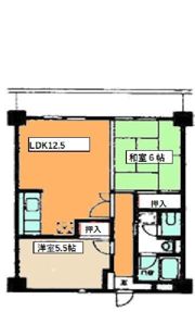 グランデュール峯崎の間取り画像