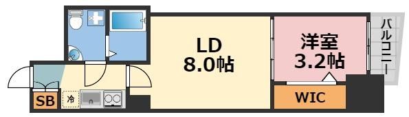 SERENiTE谷町croixの間取り画像