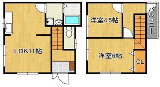 クルーズ天籟寺B棟の間取り画像