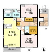 リベルテ Aの間取り画像