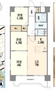 サンプラザ本山南の間取り画像