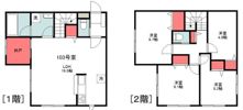 師岡町テラスハウスの間取り画像