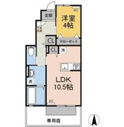 ミラヴィルタス西棟の間取り画像