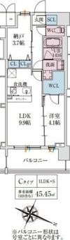 スプランディッド梅田グランノースの間取り画像