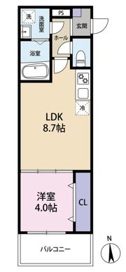 ジーメゾン山科マニフィコの間取り画像