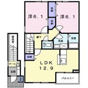 ベルフォールⅡAの間取り画像