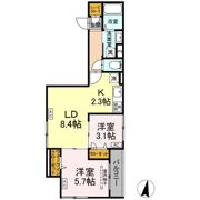グラナーデ興宮町の間取り画像