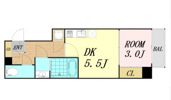SERENiTE本町refletの間取り画像
