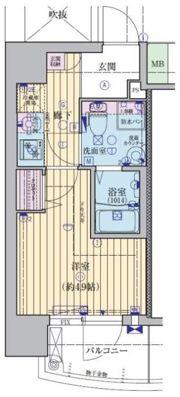 ファーストフィオーレ心斎橋イーストⅢの間取り画像