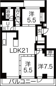 ON AND ONの間取り画像