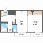 シャトー波除の間取り画像