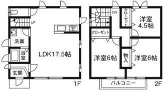 コテージ・スタイルの間取り画像