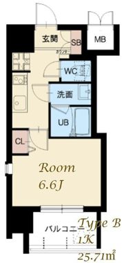スプランディッド大山の間取り画像