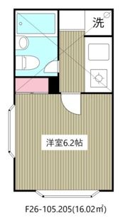 ロ－ズアパ－トF26番館の間取り画像