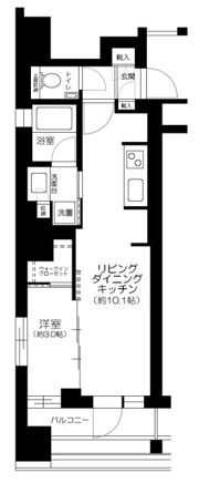 ピアース銀座レジデンスの間取り画像