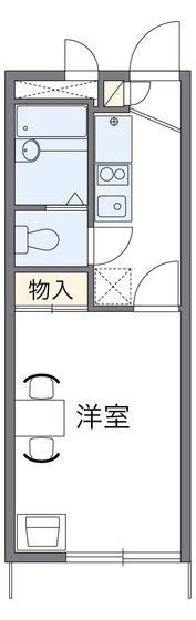 レオパレスヴィラ浜田の間取り画像